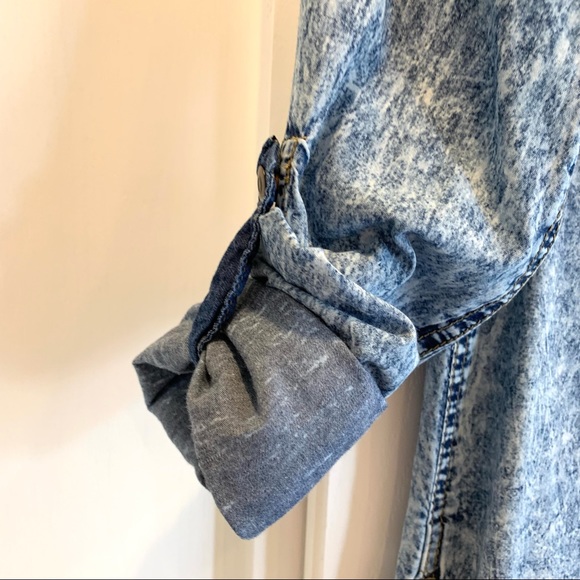 New Look Acid Washed Tunic Top S - Picture 2 of 11